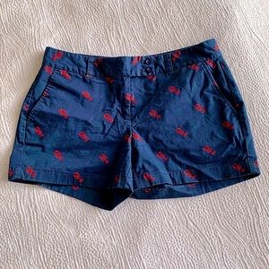 Vineyard Vines Lobster Print Navy Blue Shorts